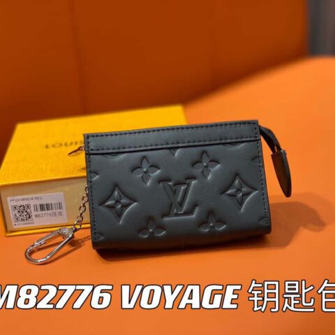 【原单精品】M82776黑色全皮 钥匙包钱包系列 秋冬新款 VOYAGE 钥匙包