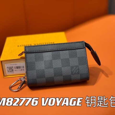 【原单精品】M82776黑格 钥匙包钱包系列 秋冬新款 VOYAGE 钥匙包