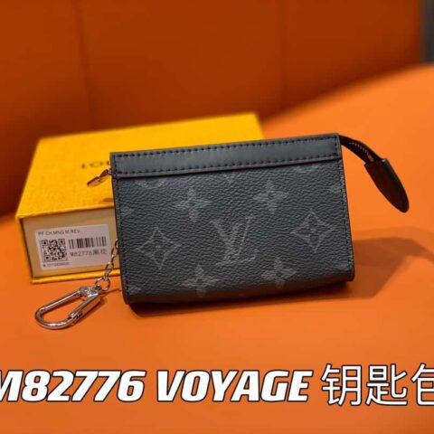 【原单精品】M82776黑花 钥匙包钱包系列 秋冬新款 VOYAGE 钥匙包
