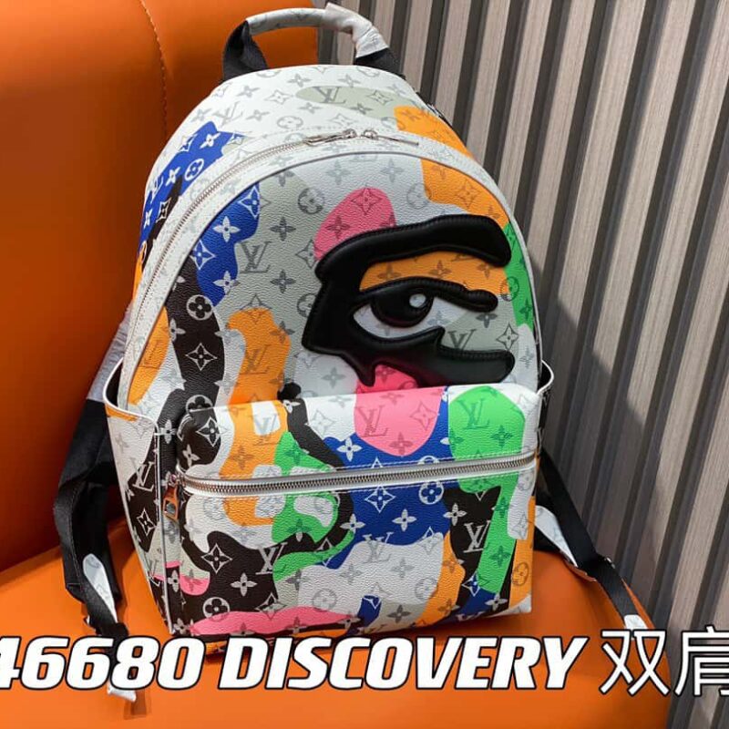 【原单精品】M46680白色眼睛 双肩包系列 DISCOVERY 小号双肩包