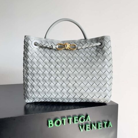 BV Bottega Veneta2023新款Andiamo编织手袋 中号 款号：743572玛瑙灰色