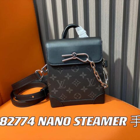 【原单精品】M82774黑花 男包迷你小书包系列 秋冬新款 NANO STEAMER 手袋