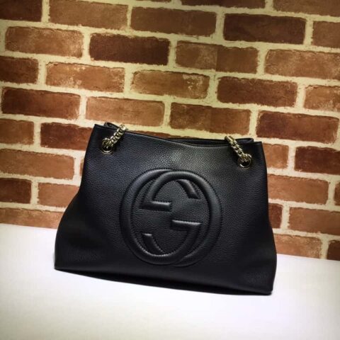 Gucci Soho 肩背包 308982黑色