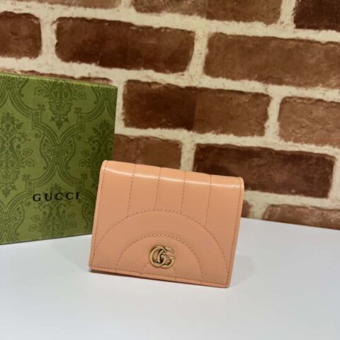 GUCCI GG Marmont系列卡包 466492夕阳橙