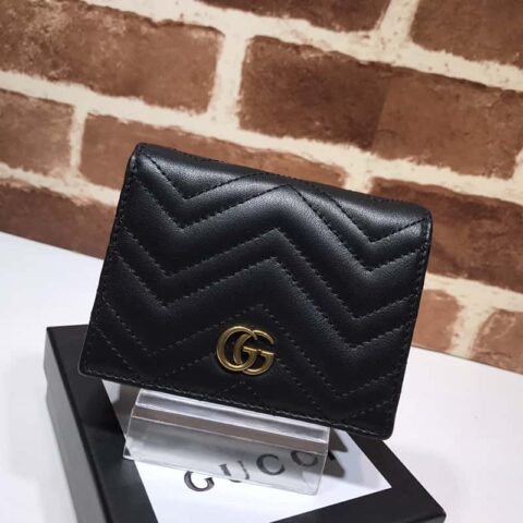 GUCCI GG Marmont系列卡包 466492克全皮