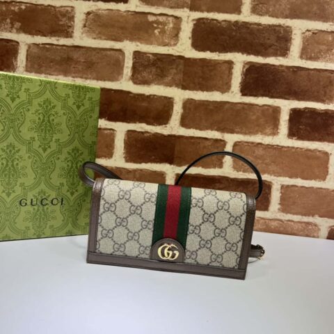 GUCCI Ophidia系列GG迷你手袋 723619啡色