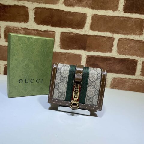 GUCCI Jackie 1961系列卡包 645536啡棕