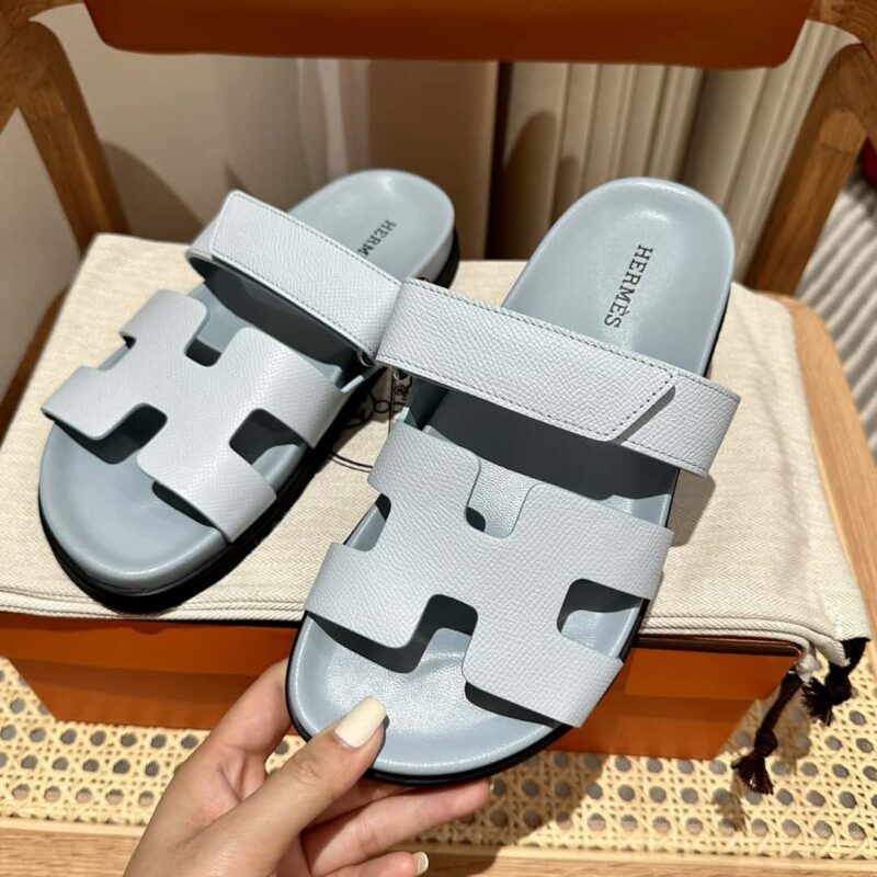 Hermès 二舅鞋 🐎🐎掌纹雾蓝