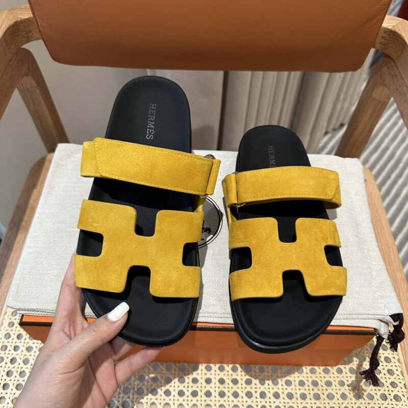 Hermès 二舅鞋 🐎🐎羊京黄色