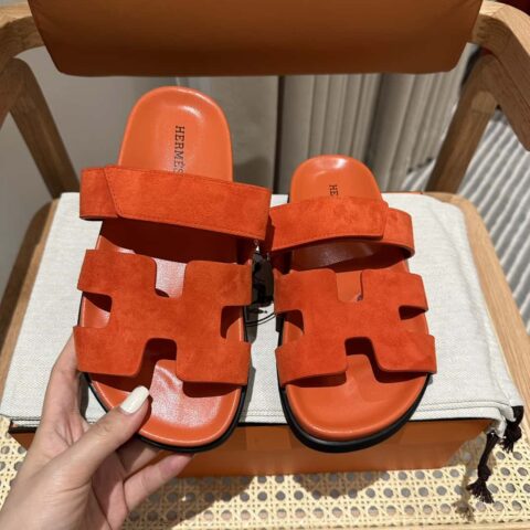 Hermès 二舅鞋 🐎🐎羊京橙色