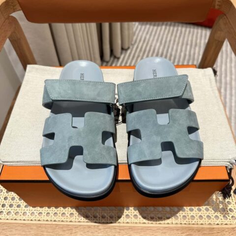 Hermès 二舅鞋 🐎🐎羊京雾蓝