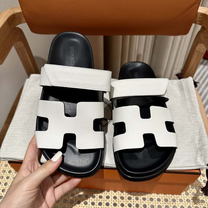 Hermès 二舅鞋 🐎🐎掌纹白色
