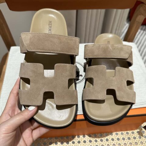 Hermès 二舅鞋 🐎🐎羊京奶茶色