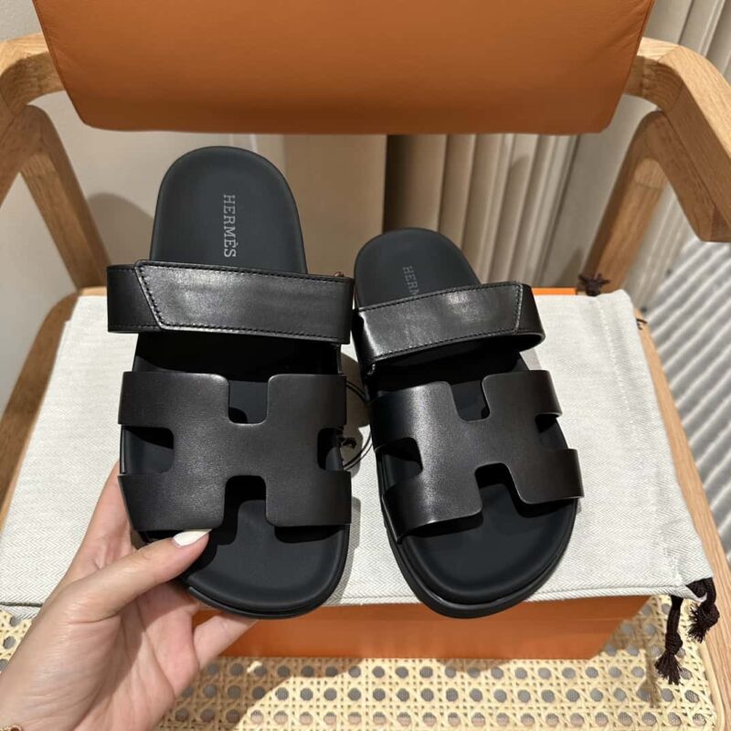 Hermès 二舅鞋 🐎🐎平纹黑色
