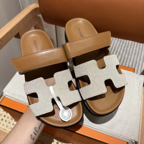 Hermès 二舅鞋 🐎🐎棕拼布