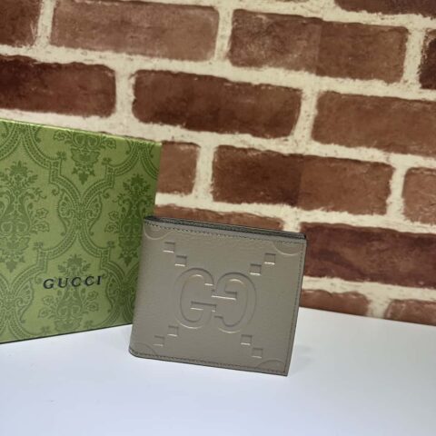 GUCCI JUMBO GG COIN WALLET 739479灰荔压G