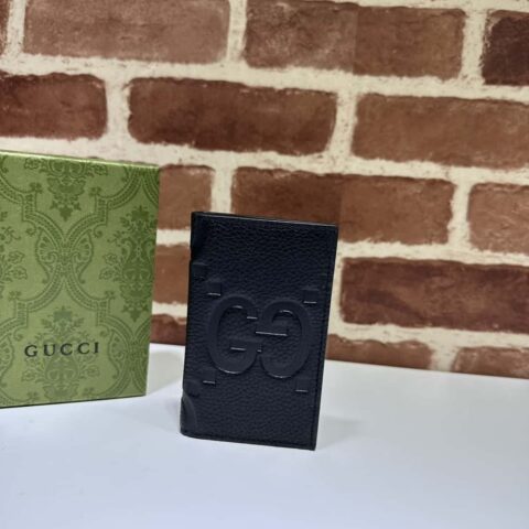 GUCCI 超级双G卡片夹 739478克荔压G