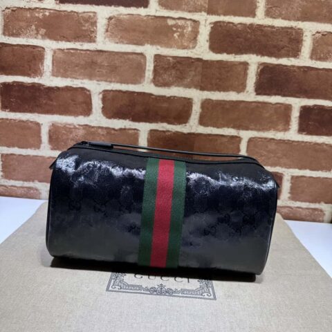 GUCCI 饰织带洗漱包 759689克水晶