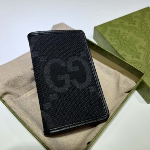 GUCCI 超级双G卡片夹 739511大G 克布