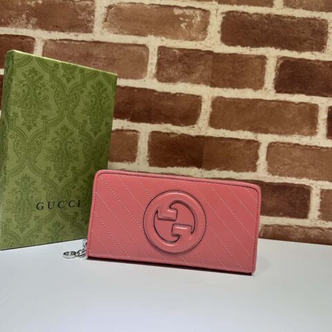 Gucci Blondie系列全拉链钱包 760312玫粉