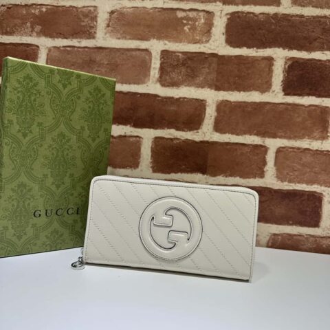 Gucci Blondie系列全拉链钱包 760312白色