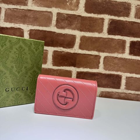 Gucci Blondie系列钱包 760336玫粉