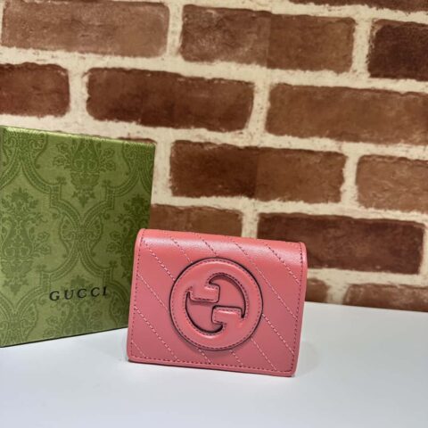 Gucci Blondie系列卡包 760317玫粉