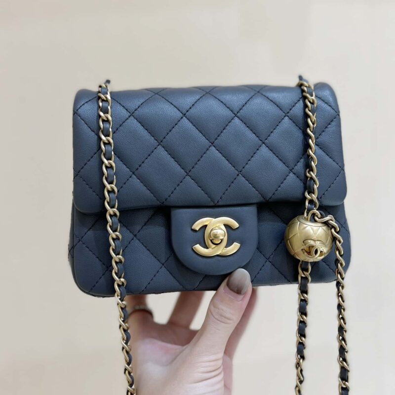 CHANEL 23K 新颜色 纯原厂小金球 经典之cf mini AS1786