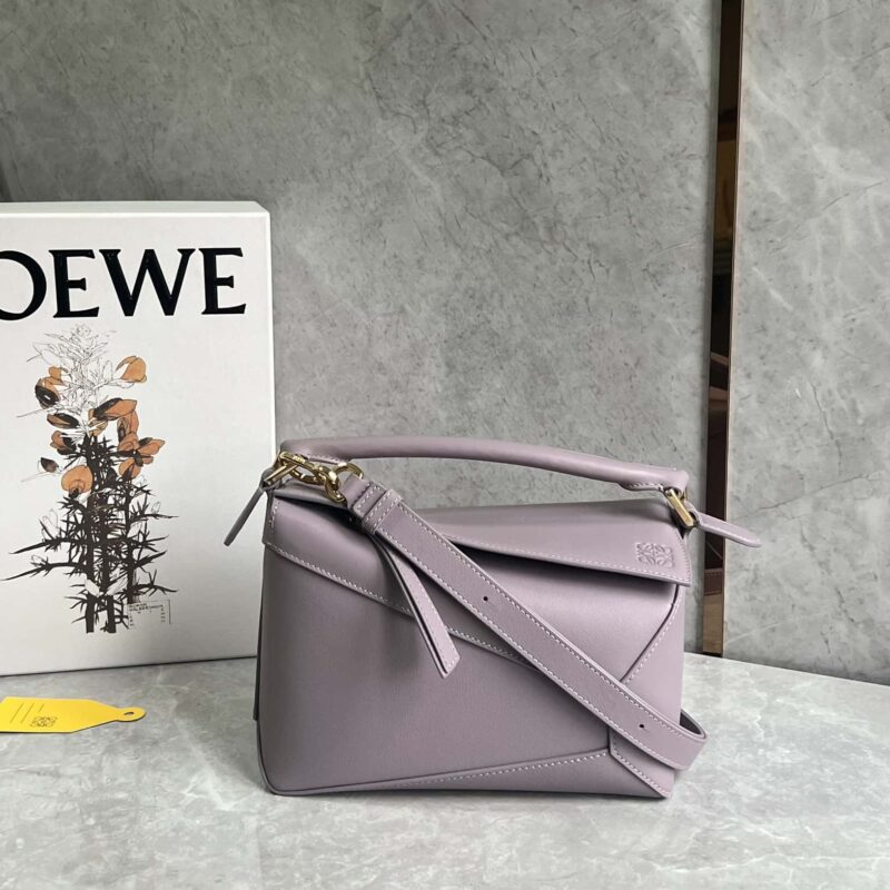 LOEWE puzzle 几何包 24cm香芋紫 0681