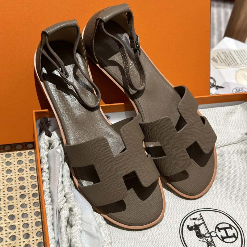 Hermès 进口意大利牛皮 新款小凉鞋