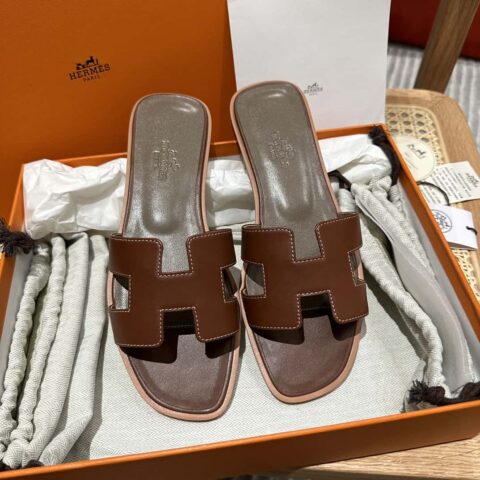 Hermès 真皮大底 H拖鞋