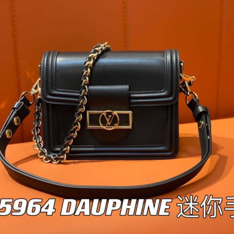 【原单精品】M55964黑色 水波纹达芙妮系列 DAUPHINE 迷你手袋M23559 M23358