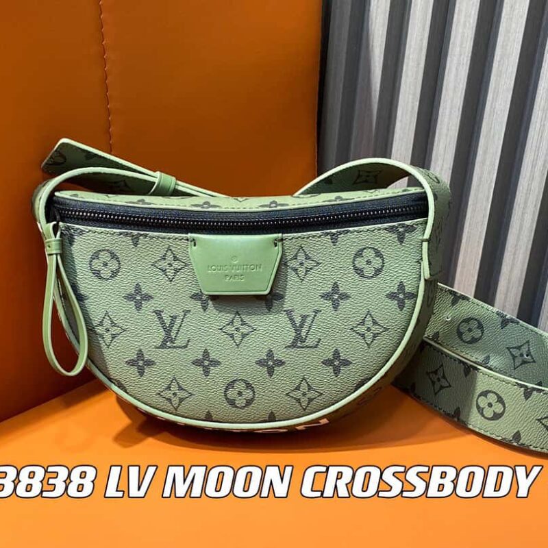 【原单精品】M23838绿色 男包月亮包系列 LV MOON CROSSBODY 手袋 M23838绿花