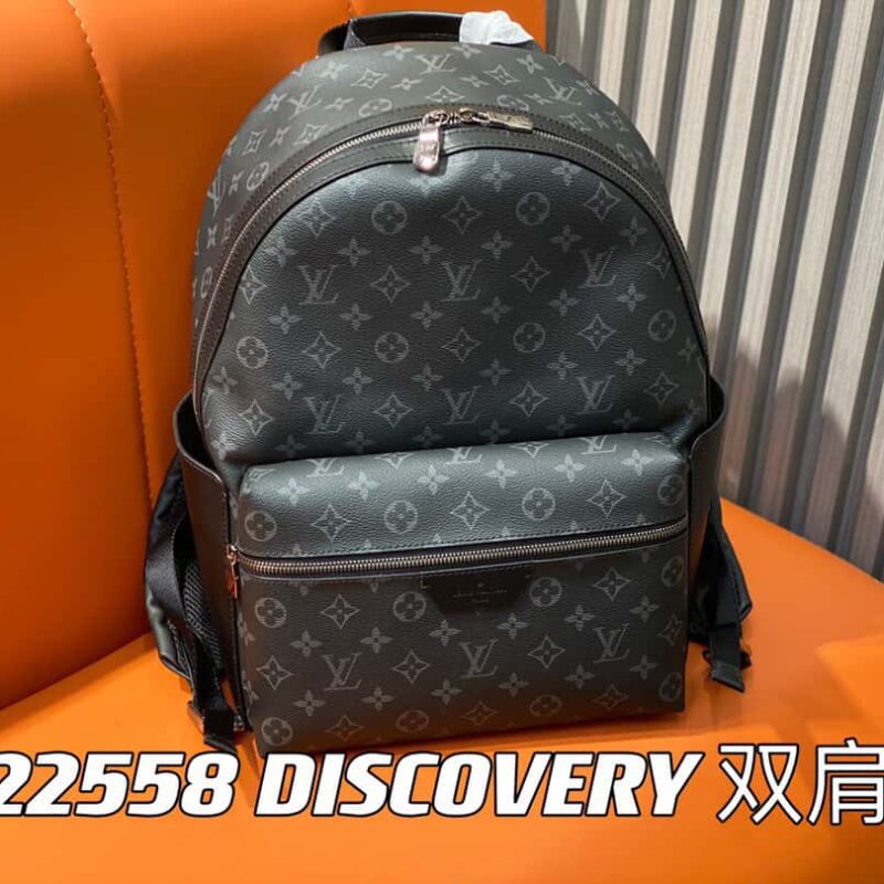 【原单精品】M22558黑花 双肩包系列M22558 M46553老花黑皮 DISCOVERY 双肩包