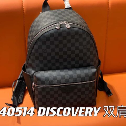 【原单精品】M22558黑花 双肩包系列M22558 M46553老花黑皮 DISCOVERY 双肩包