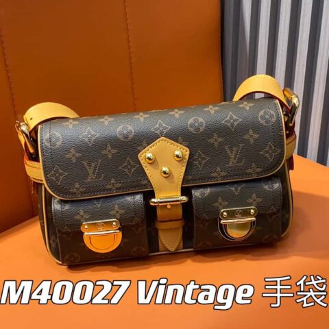 【原单精品】M40027老花 中古曼哈顿单肩包系列 Vintage 手袋曼哈顿塞纳河手提单肩腋下包