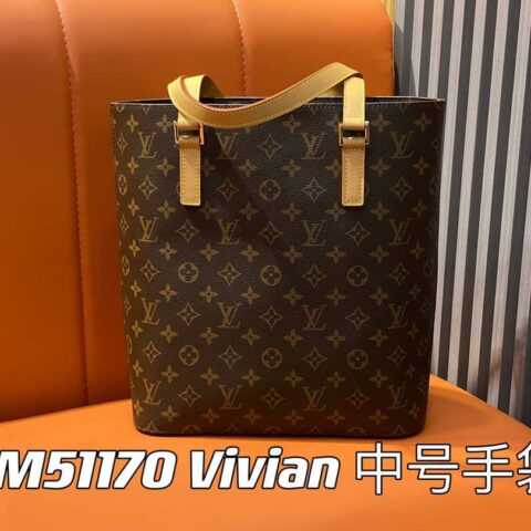 【原单精品】M51170老花黄皮 中古包系列 M51170 51172 Vivian Cc菜篮子绝版中古包薇薇安