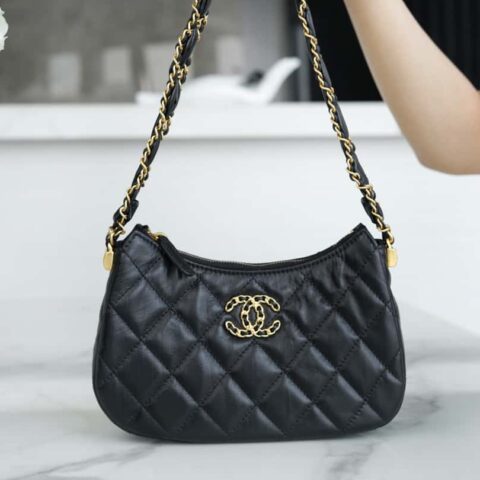 CHANEL 23k 19hobo 小号腋下包 AP3647黑色