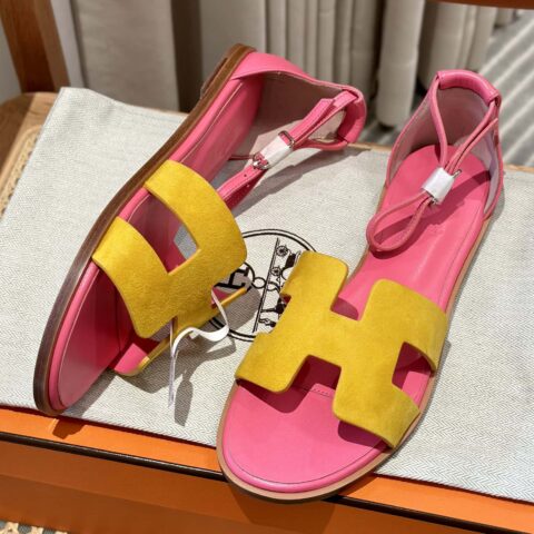 Hermès 进口意大利牛皮 新款小凉鞋