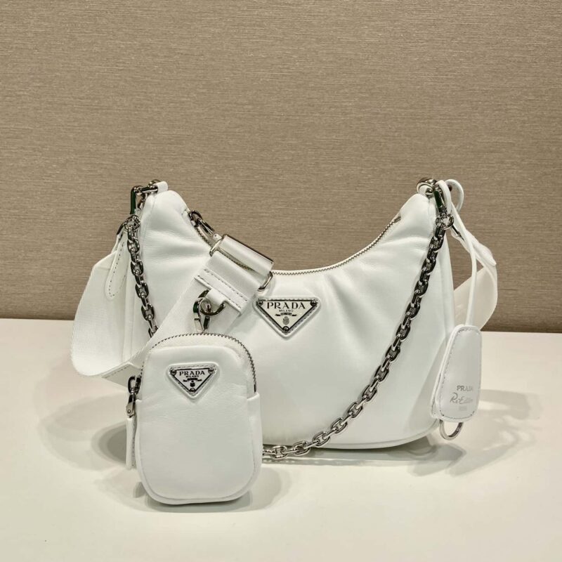 PRADA 小羊皮三合一🎉1BH204白色