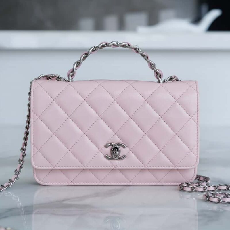 CHANEL 23K 新款水钻手柄woc AP3645粉色