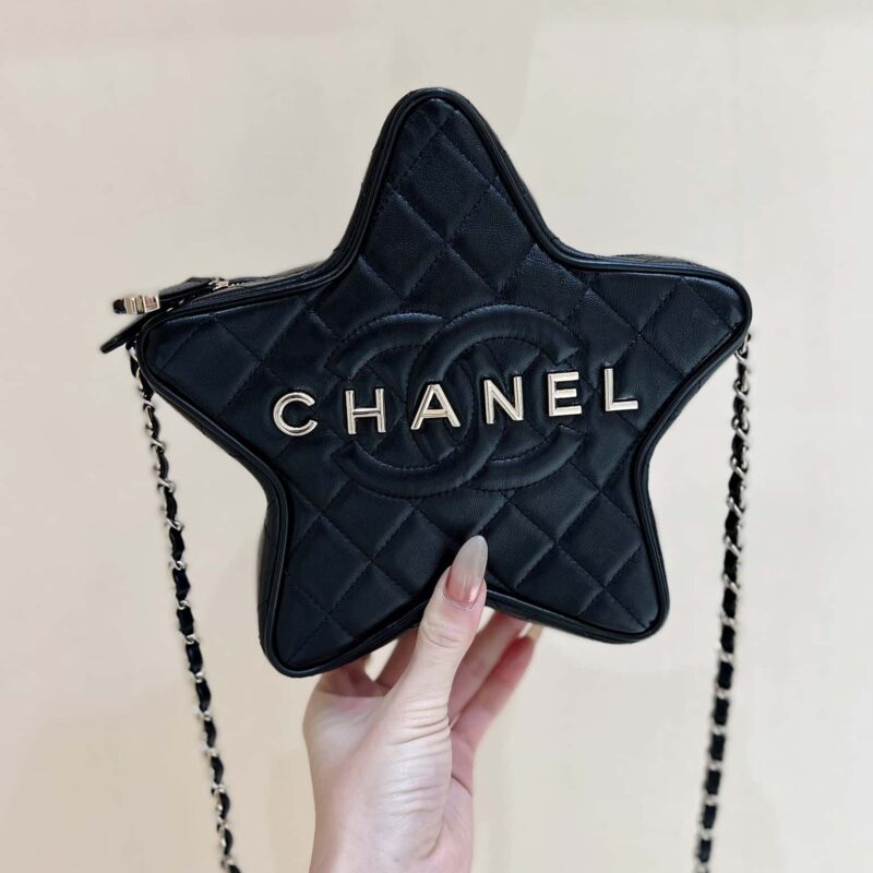 CHANEL 24C 早春度假系列限量版星星包 AS4579黑色