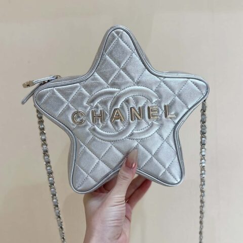 CHANEL 24C 早春度假系列限量版星星包 AS4579银色