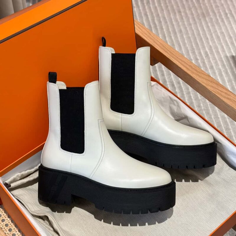 Hermès H家新款秋冬切尔西靴子