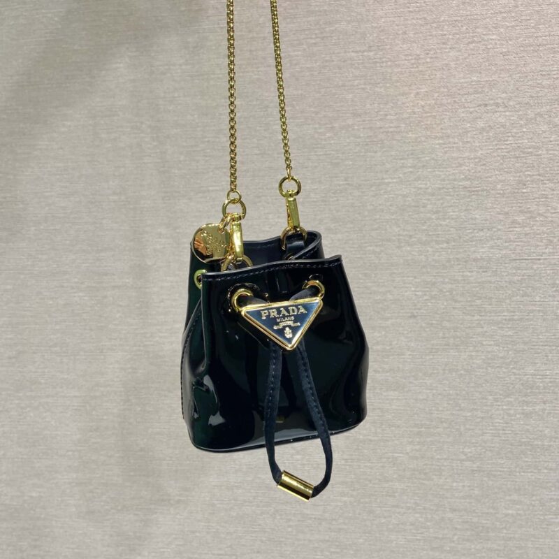 PRADA 漆皮小水桶🎉1NR016黑色