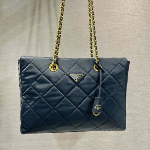 PRADA Vintage中古链条菱格流浪包 大号🎉1BG467