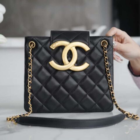 CHANEL 𝟐𝟒𝐂复古大𝐥𝐨𝐠𝐨腋下包 AS4596