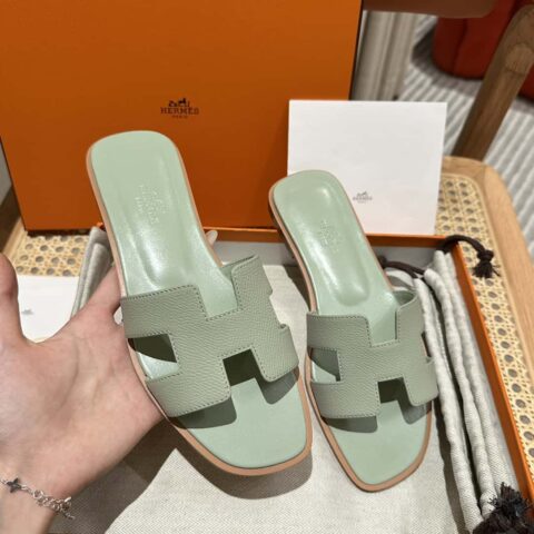 Hermès 真皮大底 H拖鞋