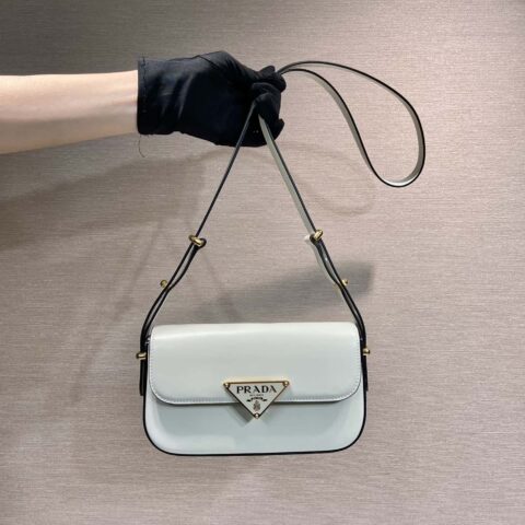 PRADA 新款单肩包 1BD339白色