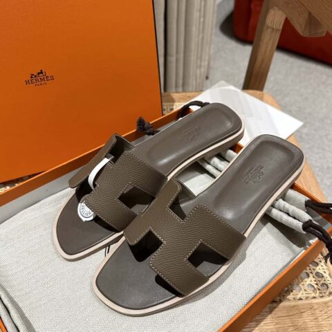 Hermès 真皮大底 H拖鞋